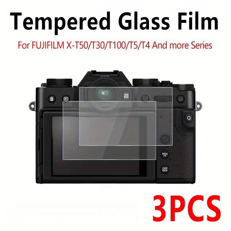 Fujifilm Camera X-T5 - 3pcs Tempered Glass Film for Fujifilm