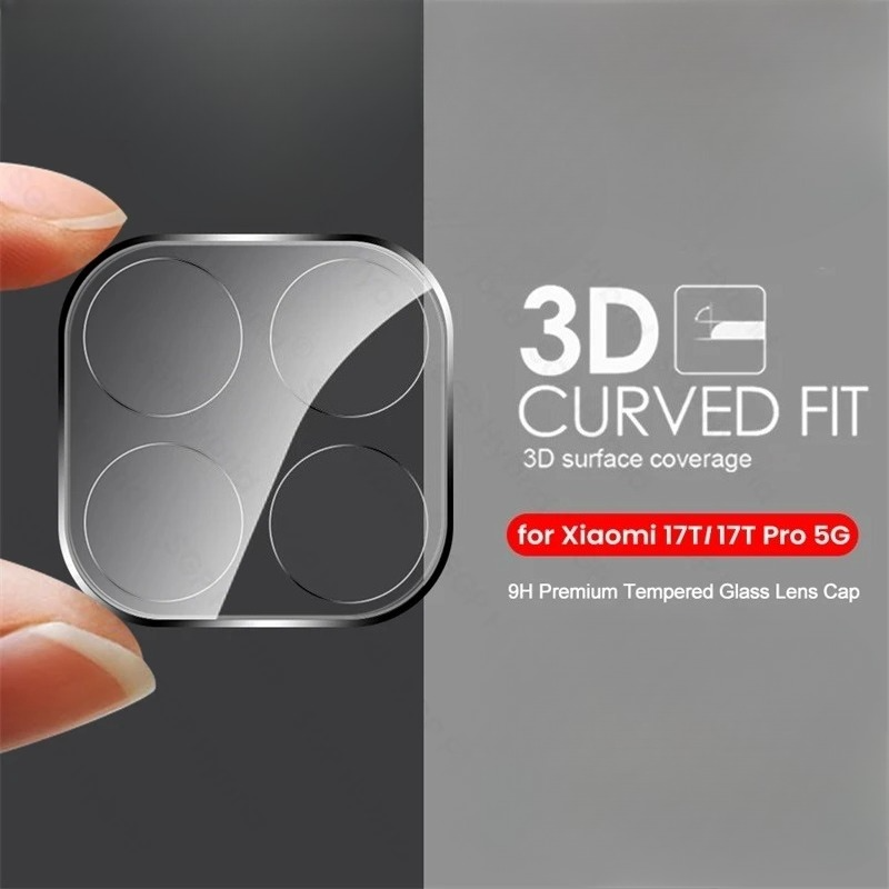Photography Kit Xiaomi 15T Pro - 3PCS 3D Clear Crystal Anti‑Scratch Tempered