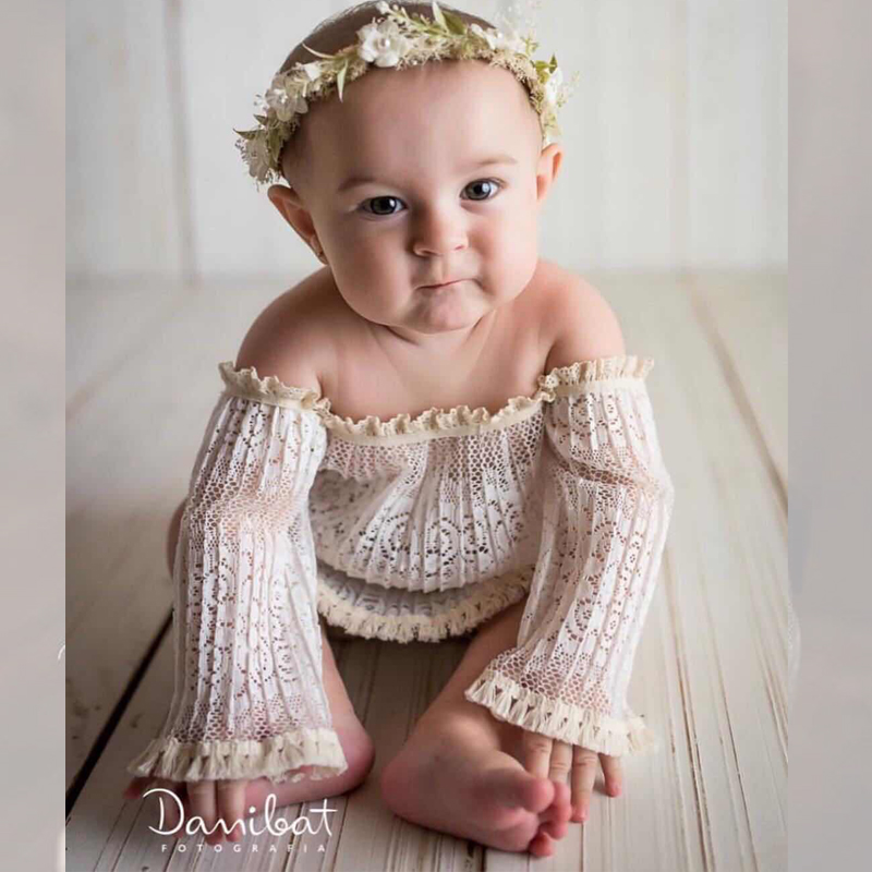 Photography Word - Baby Girls Clothing Strapless Flower Lace