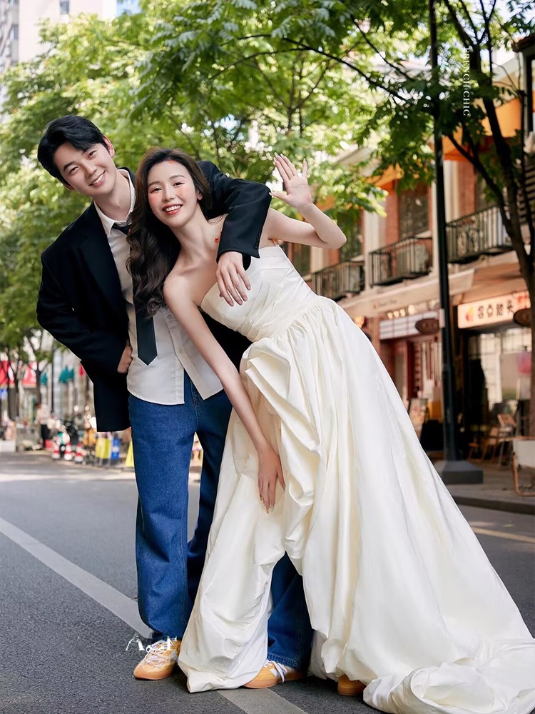 Photography Street - Fashionable Korean Style Denim Street Snap