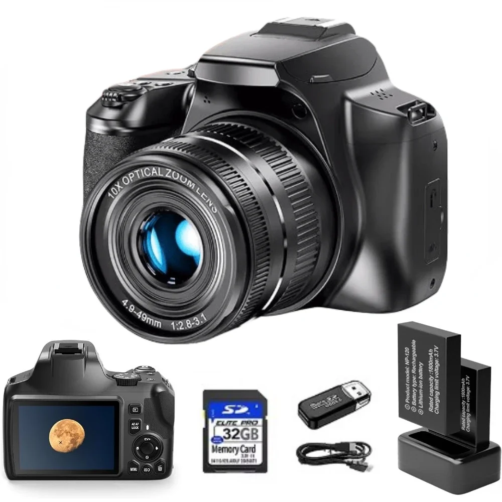 Photography Zoom - 4K Digital Camera for Photography 10X