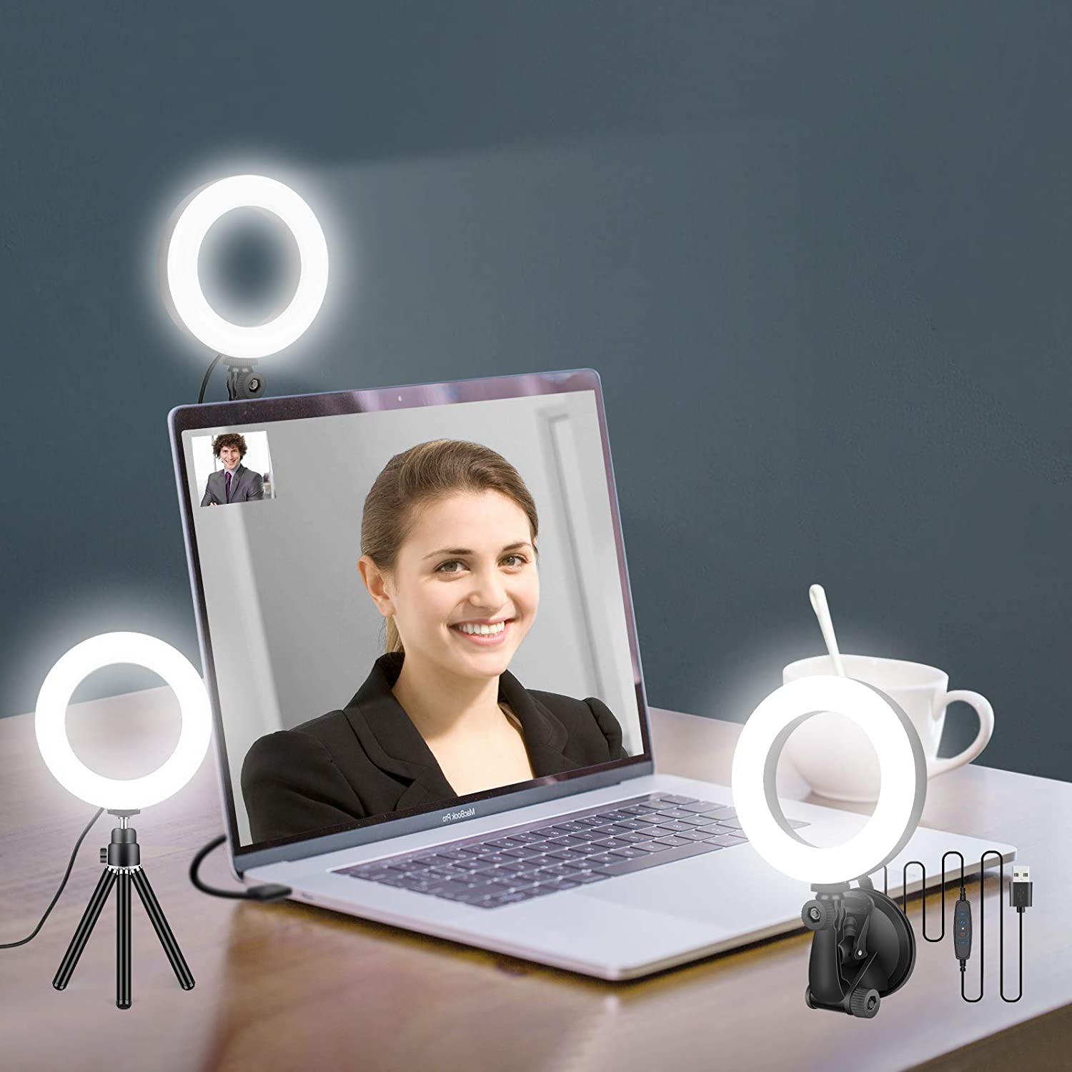 Photography Zoom - 16cm Ring Light for Zoom Meetings,