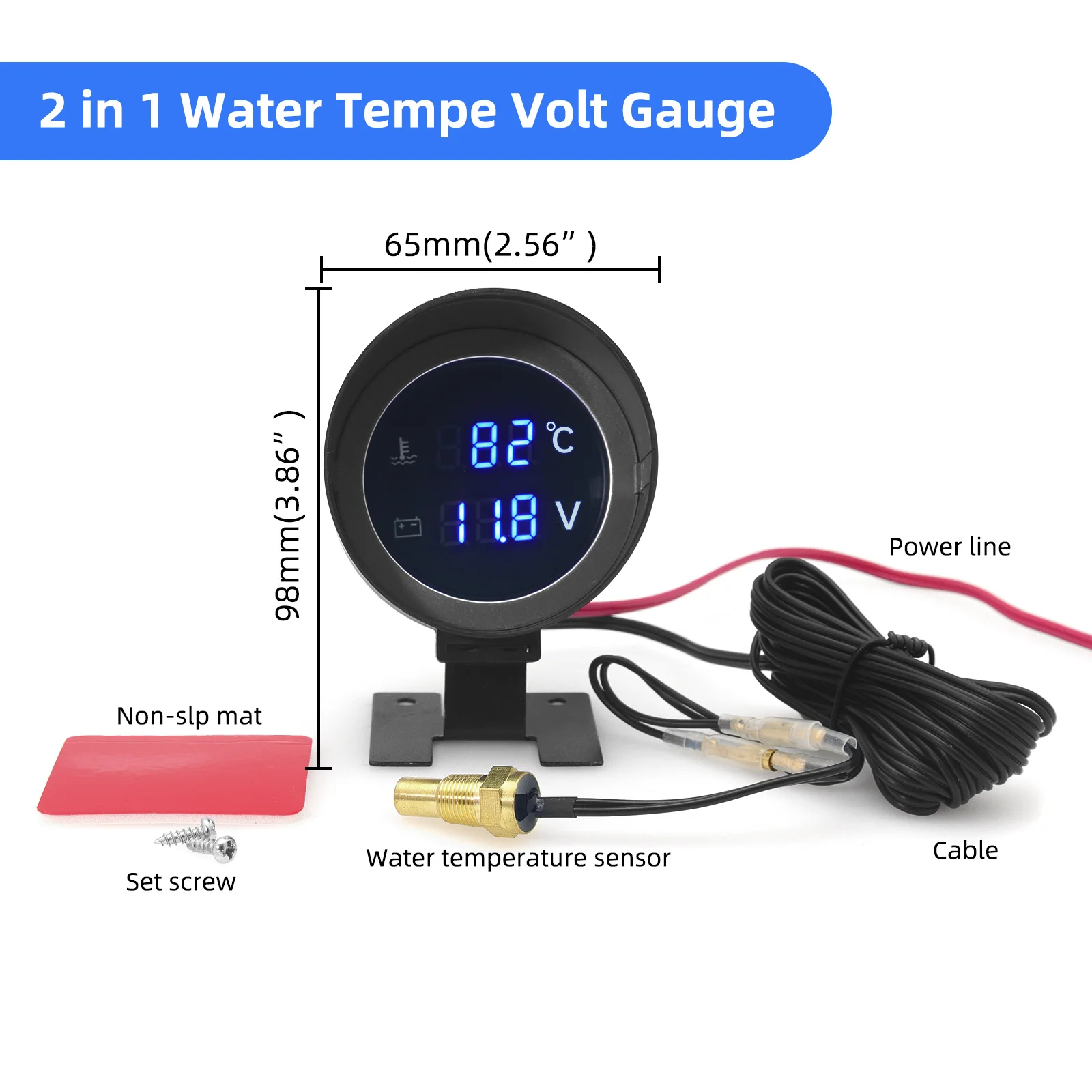 2 in 1 Round LED Digital Water - Light Meter Incident 评论和价格
