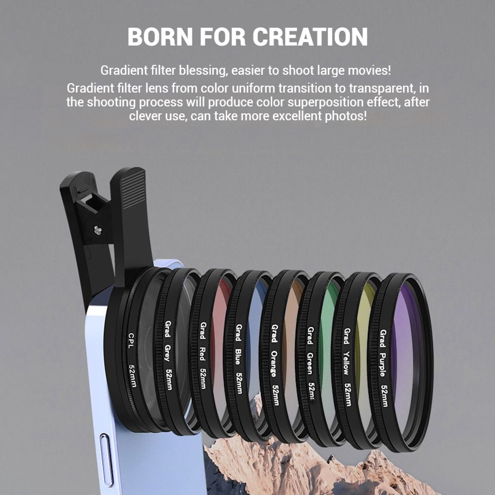 52MM Mobile Phone Lens Univers - Photography Xiaomi 评论和价格