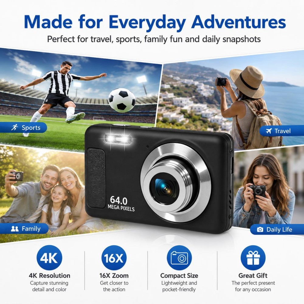 4K Ultra HD Portable Digital C - Photography Zoom 评论和价格