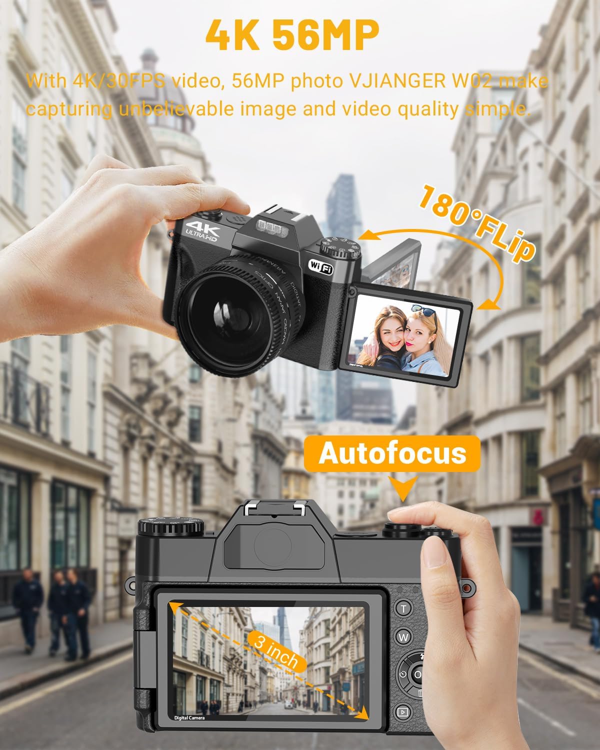 Digital Camera for Vlogging an - Photography Zoom 评论和价格