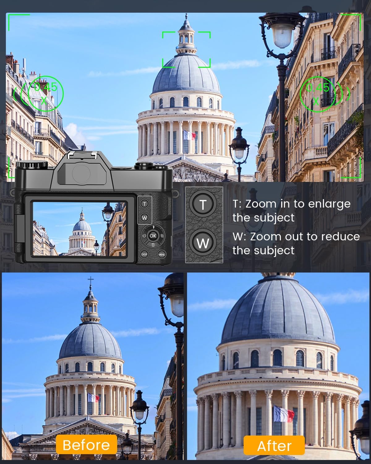 Digital Camera for Vlogging an - Photography Zoom 评论和价格
