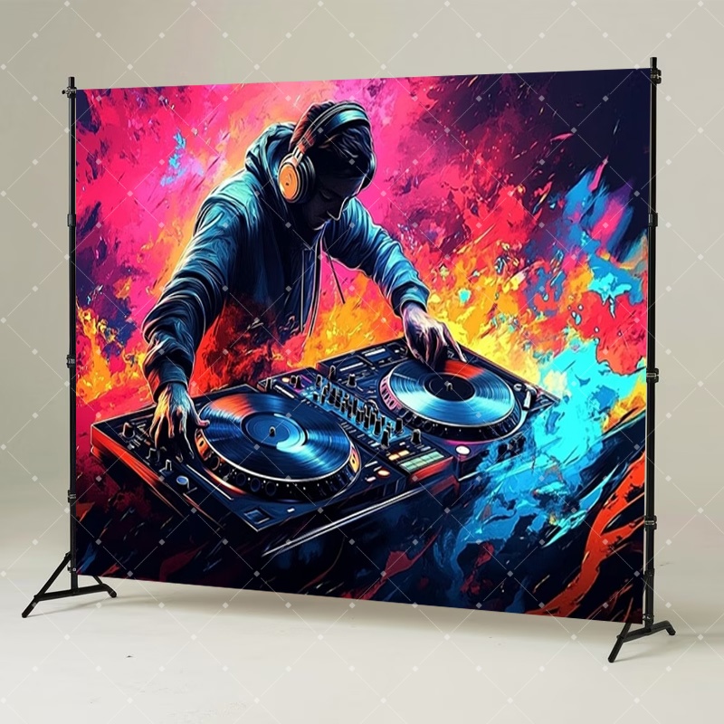 Hip Hop Music DJ Party Decorat - Photography Composition 评论和价格