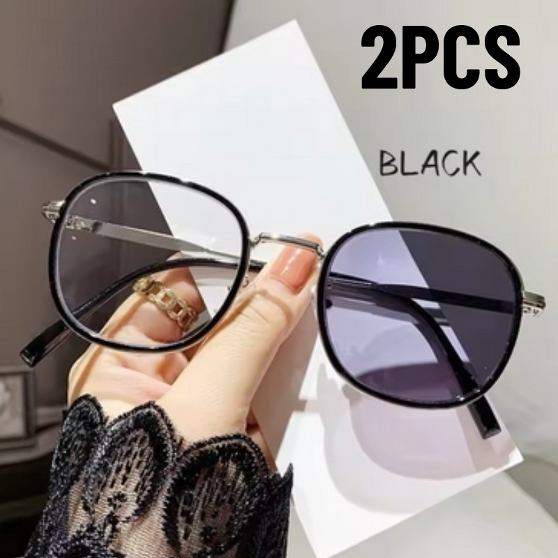 2 Pairs of Retro Square Metal  - Photography Street 评论和价格