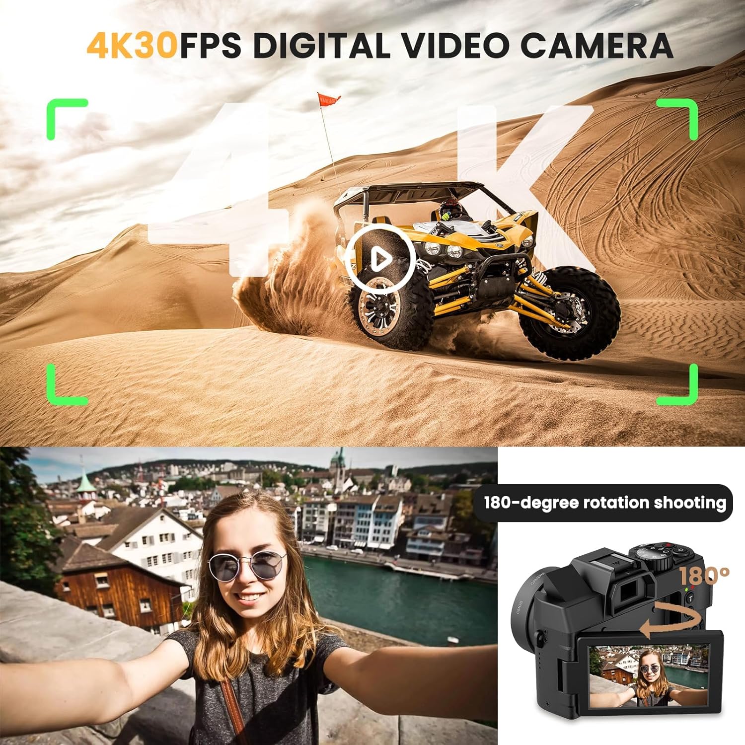 48MP Digital Camera with WiFi  - Photography Zoom 评论和价格