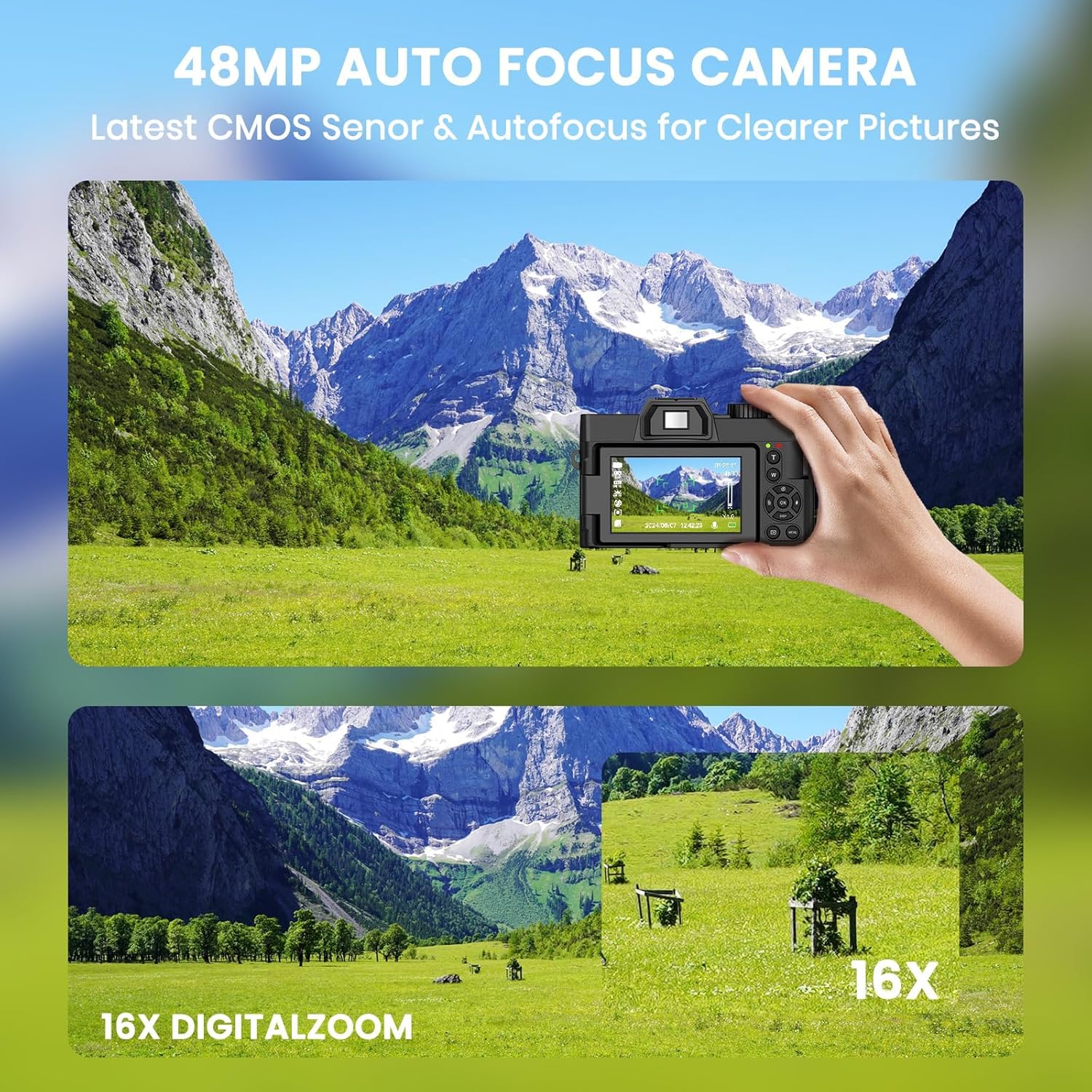 48MP Digital Camera with WiFi  - Photography Zoom 评论和价格