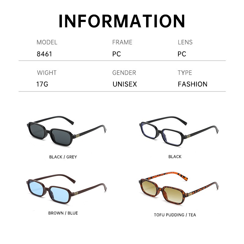 New Small Square Frame Sunglas - Photography Street 评论和价格