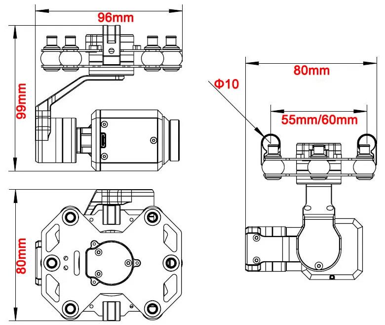 Tarot TL3T20 3-axis Gimbal 640 - Photography Camera 评论和价格
