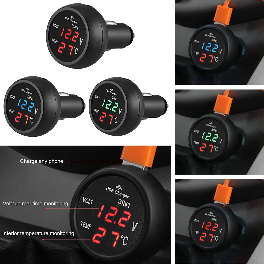3 in 1 12/24V Car Volt Meter W - Light Meter Incident 评论和价格