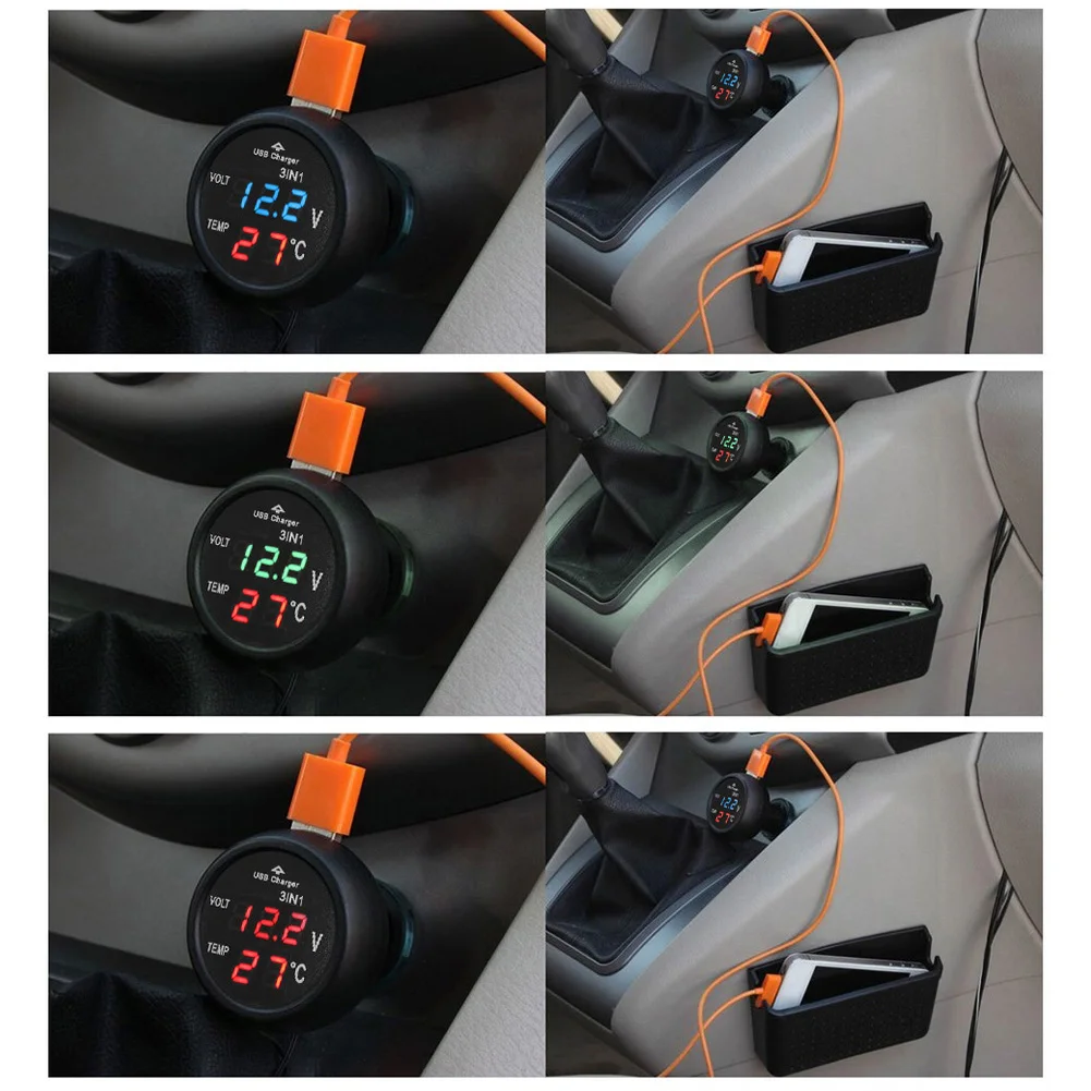 3 in 1 12/24V Car Volt Meter W - Light Meter Incident 评论和价格