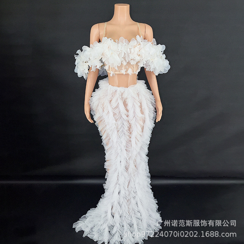 One-word Shoulder Pure White P - Photography Word 评论和价格
