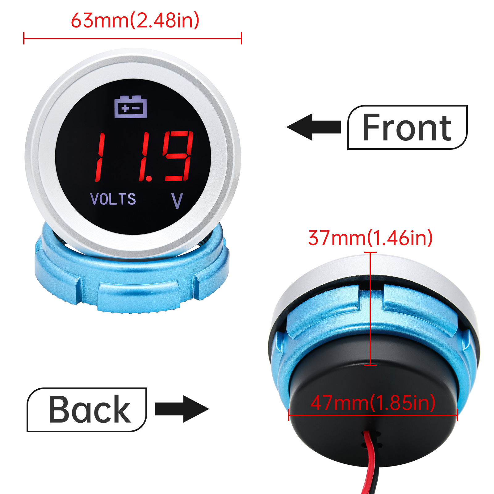 AD Universal Voltmeter 12V Wat - Light Meter Incident 评论和价格